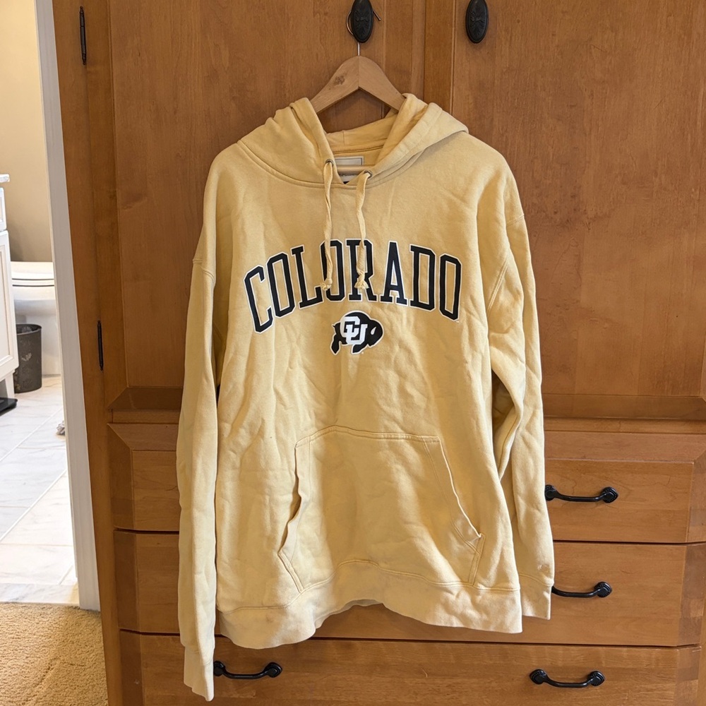 Vintage Colorado (CU) Boulder Hoodie in Yellow